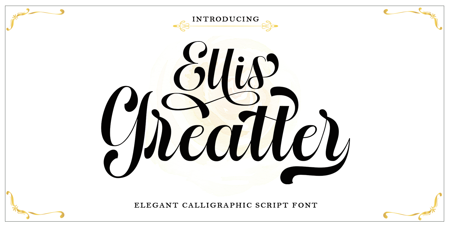 Example font Ellis Greatter #1